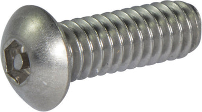 1/4-20 x 1 1/4 Tamper Resistant Hex Button Head Socket Machine Screw 18-8 Stainless Steel (5/32) - FMW Fasteners