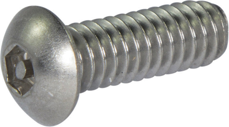 1/4-20 x 3/4 Tamper Resistant Hex Button Head Socket Machine Screw 18-8 Stainless Steel (5/32) - FMW Fasteners