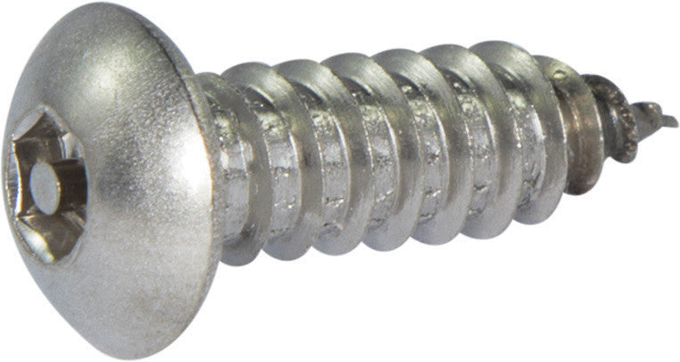 8 x 2 Tamper Resistant Hex Button Head Socket Sheet Metal Screw 18-8 Stainless Steel (5/32) - FMW Fasteners
