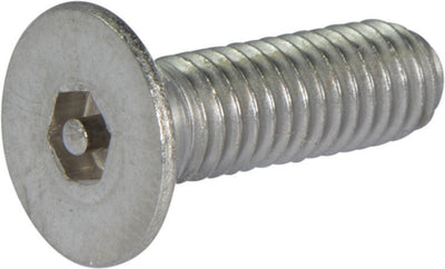 M5-0.80 x 20 Tamper Resistant Hex Flat Head Machine Screw 18-8 Stainless Steel - Metric (5/32) - FMW Fasteners