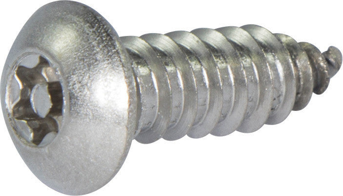 25-Pack #8 X 1 Inch Stainless Steel Torx Security Screws – Button Head Sheet Metal