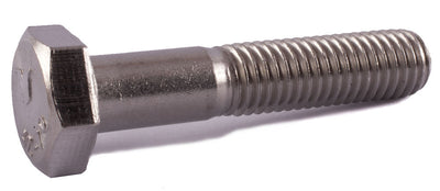 M6-1.00 x 35 Hex Cap Screw DIN 931 A2 (18-8) Stainless Steel - FMW Fasteners