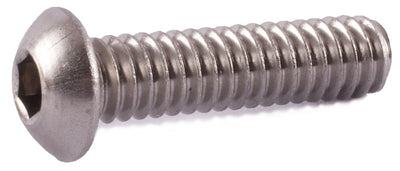 3/8-24 x 1/2 Button Socket Cap Screw 18-8 (A2) Stainless Steel - FMW Fasteners