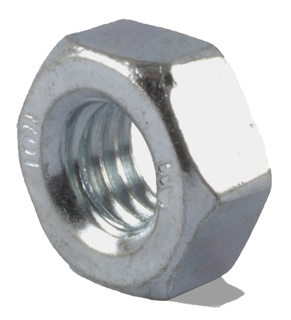 M6-1.0 Finished Hex Nut DIN 934 Class 8 Zinc Plated - FMW Fasteners