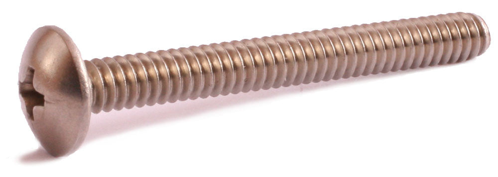 6-32 x 1 Phillips Truss Machine Screw 18-8 (A2) Stainless Steel - FMW Fasteners