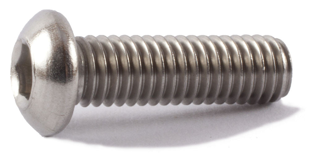 M6-1.00 x 25 Button Socket Cap Screw ISO 7380 18-8 (A2) Stainless Steel - Metric - FMW Fasteners
