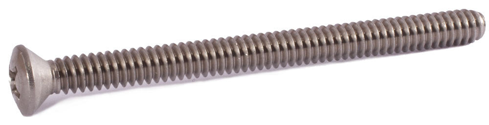 6-32 x 2 Phillips Oval Machine Screw 18-8 (A2) Stainless Steel - FMW Fasteners