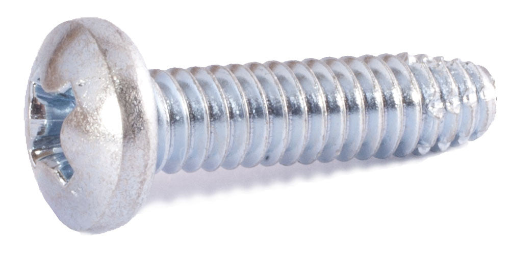 8-32 x 3/8 Phillips Pan Machine Screw Type F Zinc Plated - FMW Fasteners