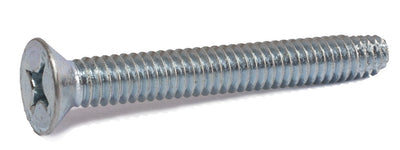10-24 x 1/2 Phillips Flat Machine Screw Type F Zinc Plated - FMW Fasteners