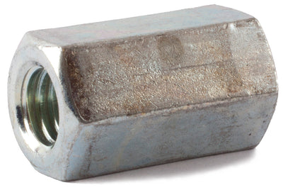 1/4-28 x 3/8 x 7/8 A563 Hex Coupling Nut Zinc - FMW Fasteners