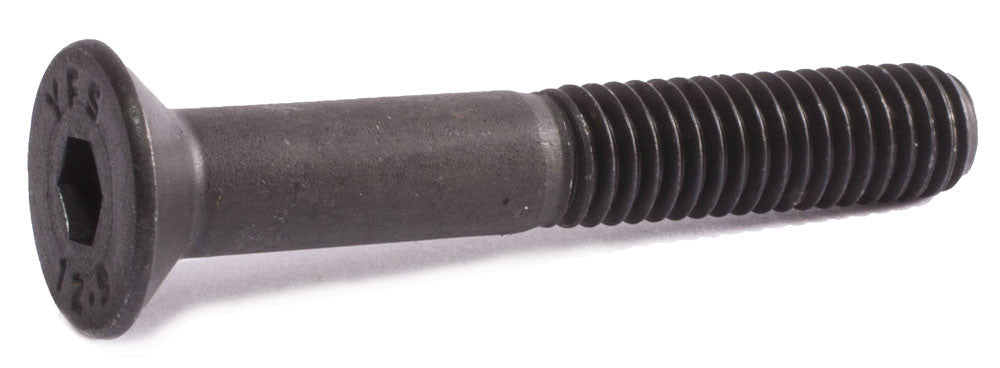 M10-1.50 x 25 Flat Socket Cap Screw 12.9 DIN 7991 Black Oxide - FMW Fasteners