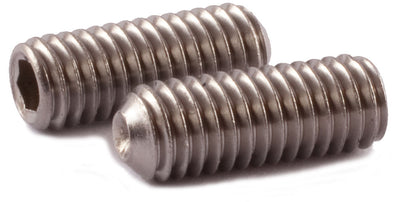 M10-1.50 x 16 Socket Set Screw Cup Point DIN 916 A2 (18-8) Stainless Steel - FMW Fasteners