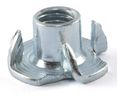 1/4-20 x 7/16 Tee Nut 4 Prong Zinc Plated - FMW Fasteners