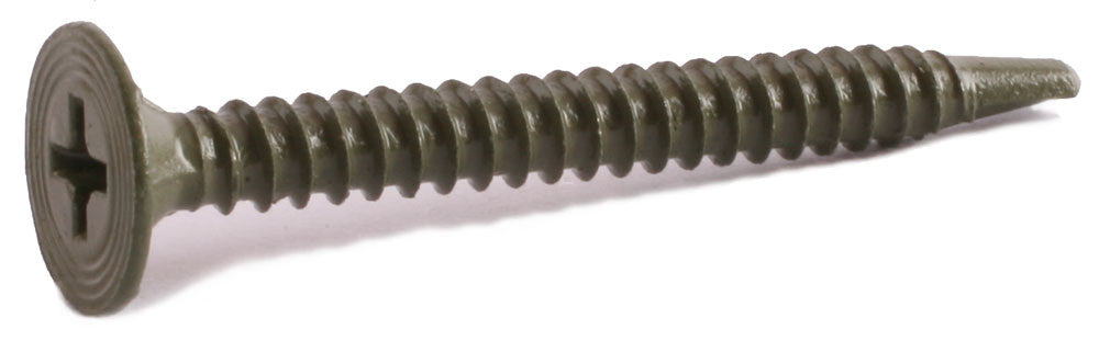 8 x 1 1/4 Phillips Wafer Self Drilling Cement Board Screws w/ Nibs Ruspert Coated - Carton (5000) - FMW Fasteners