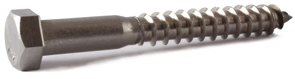 3/8 x 6 Hex Lag Screw 18-8 SS - FMW Fasteners