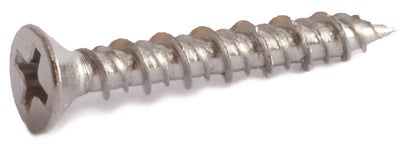 8 x 1 Simpson Flat-Head Marine Screw - Phillips Drive 316 SS - Box (100) - FMW Fasteners