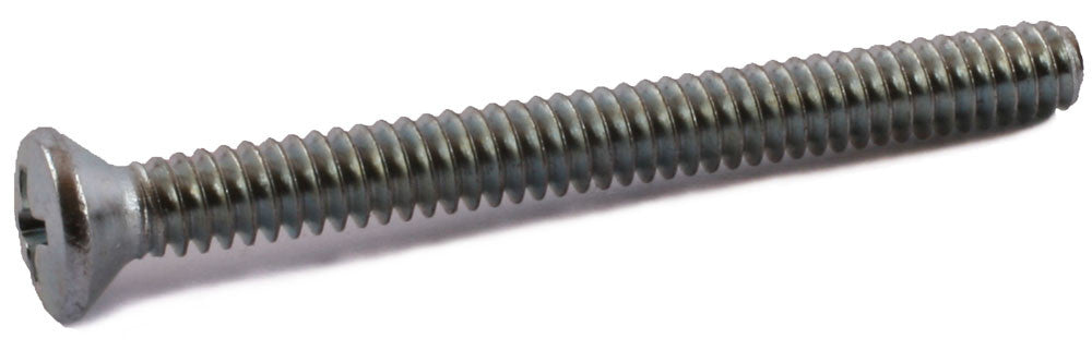 6-32 x 3/8 Phillips Oval Head Machine Screw Zinc - FMW Fasteners