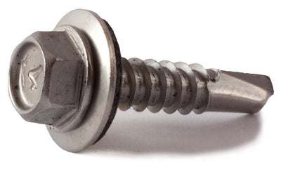 12-14 x 1 1/2 Hex Washer Head Self Drill Screw w/ Neo 410 SS - FMW Fasteners