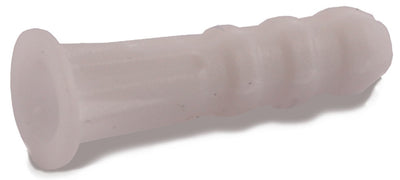 14-16 x 1 1/4 Ribbed Plastic Anchor Nylon White - FMW Fasteners
